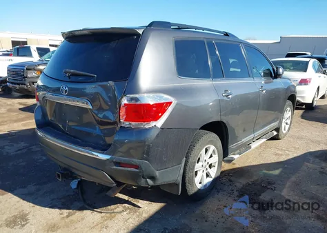 2013 Toyota Highlander Se V6 from USA, damaged, VIN 5TDZK3EHXDS100806